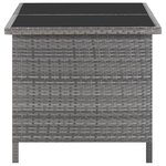 vidaXL Ensemble à manger d'extérieur 5Pièces coussins Résine tressée Gris