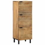 vidaXL Buffet marron 40x33x110 cm bois de manguier massif