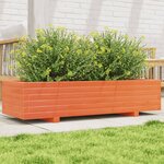 vidaXL Jardinière cire marron 110x40x26 5 cm bois de pin massif
