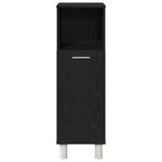 Armoire de bain vidaXL Noir Chêne 30x30x95 cm Bois