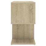 vidaXL Tables de chevet 2Pièces chêne sonoma 50x30x51 5cm bois ingénierie