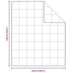 vidaXL Couettes & Duvets Blanc 240 x 220 cm Bas