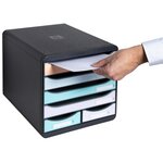 Module De Classement Big Box Maxi 6 Tiroirs Aquarel - Couleurs Assorties - Exacompta