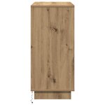 vidaXL Buffet avec LED Chêne Artisan 71x34 5x75 cm Bois d'ingénierie