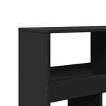 vidaXL Bibliothèque noir 100x33x187 5 cm bois d'ingénierie