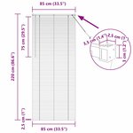 vidaXL Store de Fenêtre avec des rideaux Gris foncé Aluminium