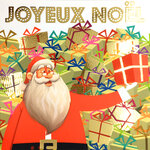 Carte Joyeux Noël avec Enveloppe Blanche 15x15cm