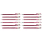 Roller encre gel métallique Dual Metallic  Rose clair+ Vert/Or métallique x 12 PENTEL