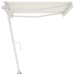 vidaXL Auvent automatique sur pied 450x350 cm Crème