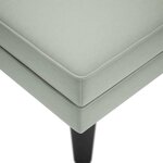 vidaXL Fauteuil long et coussin et accoudoir droit gris clair velours