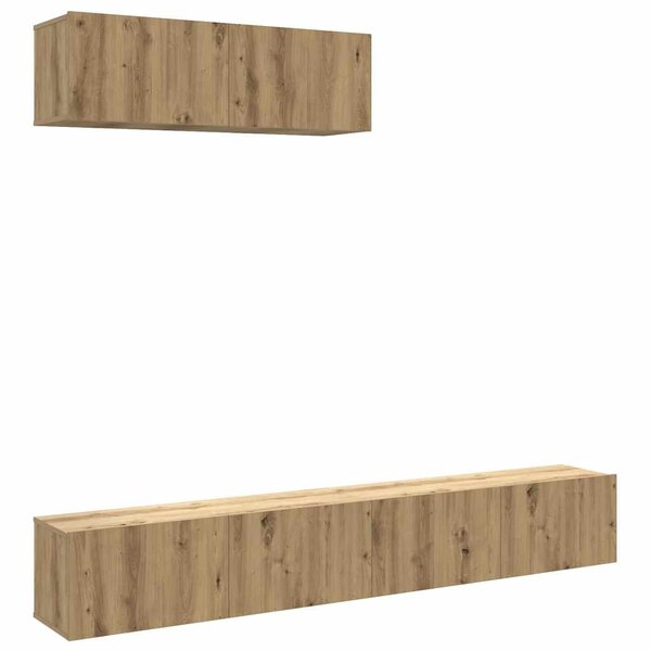 vidaXL Meubles TV muraux 3 Pièces chêne artisanal 100x30x30 cm