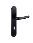 THIRARD - Ensemble de poignées pour porte intérieure Maia trou de clé  carré 7mm  entr'axes 195mm  noir - THIRARD