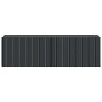 vidaXL Meuble TV mural 98 x 31 x 30 cm Noir Bois d'ingénierie