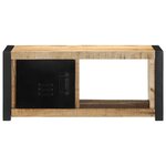 vidaXL Meuble TV 80x30x35 cm bois massif de manguier brut