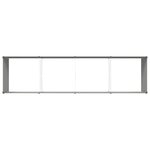 vidaXL Jardinière Ivoire 195 x 100 x 45 cm Acier galvanisé