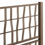 vidaXL Bac à fleurs avec Treillis Marron 80 x 36 x 140 cm PP
