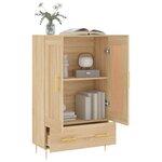 vidaXL Buffet haut chêne sonoma 69 5x31x115 cm bois d'ingénierie