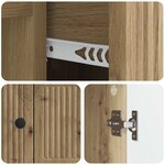 vidaXL Buffet Chêne artisanal 66 x 34 5 x 90 cm Bois d'ingénierie