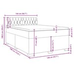 vidaXL Sommier à lattes de lit avec matelas Bleu 140x190 cm Tissu