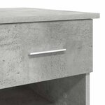 vidaXL Bureau Gris béton 90 x 49.5 x 75 cm Bois d'ingénierie