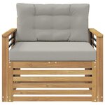 vidaXL Canapé d’extérieur Polyester Blanc