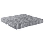 vidaXL Coussin 2 Pièces Gris clair 70 x 70 x 36 cm Polyester