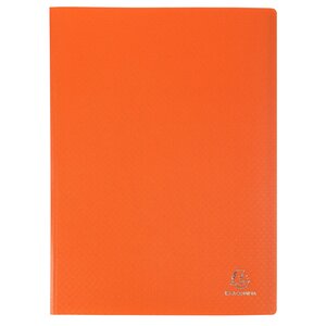 Protège-documents En Polypropylène 5/10e Opak Pochettes Cristal 160 Vues - A4 - Orange - X 8 - Exacompta