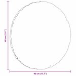 vidaXL Coussins de siège 2 Pièces Gris clair Ø40 x 13 cm tissu