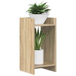 vidaXL Support de Plante 2 pièces Chêne Sonoma 30 x 30 x 60 cm