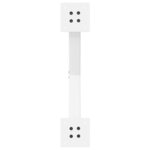 vidaXL Pieds de table basse en forme de X  2 pièces  blanc  50 x (30-31) cm  acier
