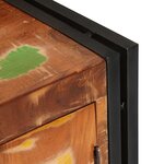 vidaXL Meuble TV Multicolore bois de récupération massif