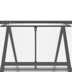 vidaXL Serre avec cadre de base anthracite 224x169x202 cm aluminium