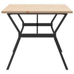vidaXL Table à manger cadre en Y 180x90x75 5 cm bois pin massif fonte