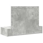 vidaXL Table de Toilette Gris 100 x 40 x 70 cm Bois d'ingénierie