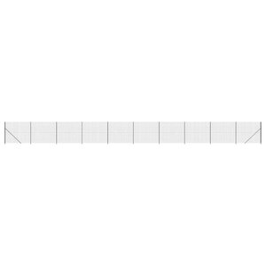 vidaXL Clôture en treillis métallique avec bride anthracite 1 8x25 m