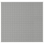 vidaXL Couverture lestée Gris 220x240 cm 11 kg Tissu