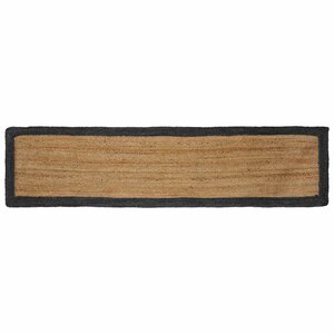 vidaXL Tapis de surface Gris foncé 60 x 250 cm Jute