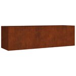 vidaXL Lit surélevé de jardin 280x80x80 cm acier corten