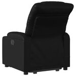 vidaXL Fauteuil inclinable de massage Noir Similicuir