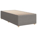 vidaXL Cadre de lit sans matelas taupe 80x200 cm tissu