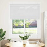vidaXL Store plissé blanc 115x150cm largeur du tissu 114 4cm polyester