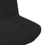vidaXL Chaise d'accent Noire Tissu  Métal Moyenne Pivotante