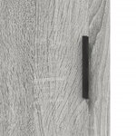 vidaXL Buffet haut Sonoma gris 34 5x34x180 cm Bois d'ingénierie