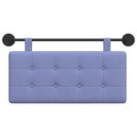 vidaXL Tête de lit suspendue Bleu denim tissu