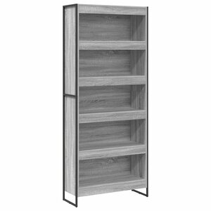 vidaXL Bibliothèque 2 Pièces Gris Sonoma 80 x 30 x 155 cm
