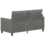 vidaXL Canapé Gris foncé 156 x 81 x 87 5 cm Velours