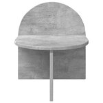vidaXL Table de chevet 2 Pièces Gris béton 40 x 35 5 x 45 5 cm