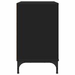 vidaXL Table de chevet Noir 63 5 x 36 x 61 cm Bois d'ingénierie