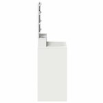 vidaXL Coiffeuse avec étagère Blanc 50 x 41 x 135 cm Bois d'ingénierie
