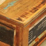 vidaXL Table basse avec espace de rangement vintage Bois recyclé